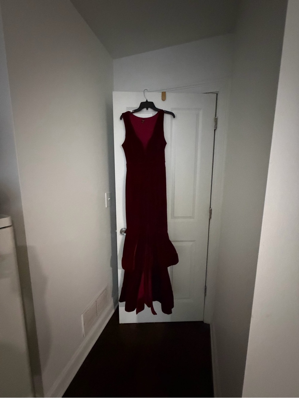 Windsor Deep Burgundy Merlot Mermaid Gown